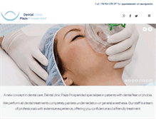 Tablet Screenshot of clinicadentalplazaprosperidad.com